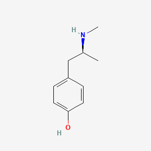 molecular formula C10H15NO B1194675 4-[(2S)-2-(甲基氨基)丙基]苯酚 CAS No. 85482-67-3