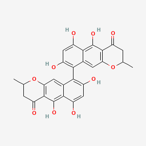 molecular formula C28H22O10 B1194677 Cephalochromin CAS No. 25908-26-3