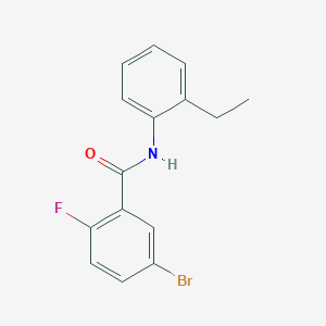 molecular formula C15H13BrFNO B11946818 5-bromo-N-(2-ethylphenyl)-2-fluorobenzamide CAS No. 853317-26-7