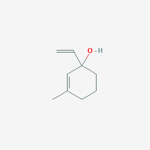 molecular formula C9H14O B11946879 1-Ethenyl-3-methylcyclohex-2-en-1-ol CAS No. 62763-42-2