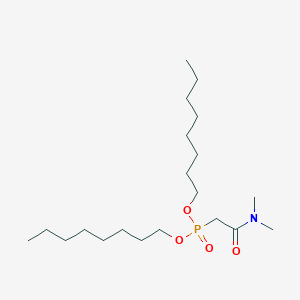 molecular formula C20H42NO4P B11946899 dioctyl (N,N-dimethylcarbamoylmethyl)phosphonate CAS No. 83631-23-6