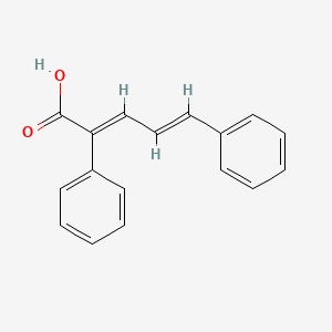 molecular formula C17H14O2 B11946920 2-(Cinnamylidene)-2-phenylacetic acid CAS No. 40136-21-8