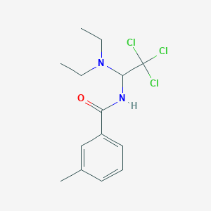 molecular formula C14H19Cl3N2O B11947152 3-methyl-N-[2,2,2-trichloro-1-(diethylamino)ethyl]benzamide 