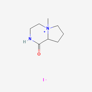 molecular formula C8H15IN2O B11947163 5-Methyl-1-oxooctahydropyrrolo[1,2-A]pyrazin-5-ium iodide CAS No. 16620-62-5