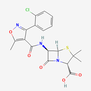 molecular formula C19H18ClN3O5S B1194729 Cloxacillin CAS No. 61-72-3
