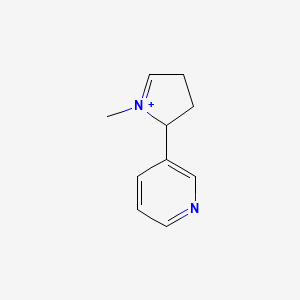 molecular formula C10H13N2+ B1194732 Nicotine imine CAS No. 74710-78-4