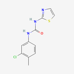 n-(3-Chloro-4-methylphenyl)-n'-(1,3-thiazol-2-yl)urea