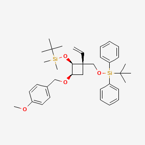 Tert-butyl({(1R,2S,3R)-2-{[tert-butyl(dimethyl)silyl]oxy}-3-[(4-methoxybenzyl)oxy]-1-vinylcyclobutyl}methoxy)diphenylsilane