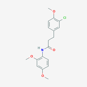 3-(3-chloro-4-methoxyphenyl)-N-(2,4-dimethoxyphenyl)propanamide