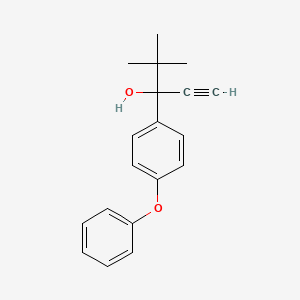 4,4-Dimethyl-3-(4-phenoxyphenyl)-1-pentyn-3-ol