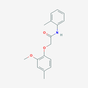 2-(2-methoxy-4-methylphenoxy)-N-(2-methylphenyl)acetamide