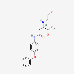 2-[(2-Methoxyethyl)amino]-4-oxo-4-(4-phenoxyanilino)butanoic acid