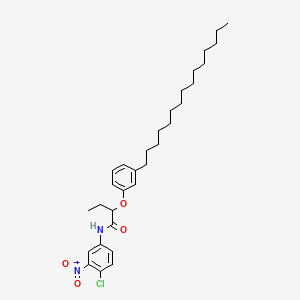 Butanamide, N-(4-chloro-3-nitrophenyl)-2-(3-pentadecylphenoxy)-