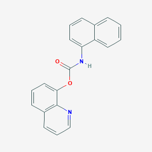 molecular formula C20H14N2O2 B11947715 quinolin-8-yl N-naphthalen-1-ylcarbamate CAS No. 20842-57-3