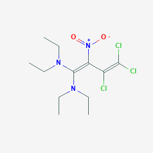 (1-(Bis(diethylamino)methylene)-2,3,3-trichloro-2-propenyl)(hydroxy)azane oxide