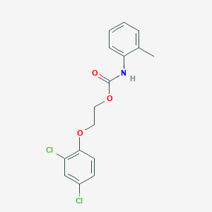 molecular formula C16H15Cl2NO3 B11947781 2-(2,4-dichlorophenoxy)ethyl N-(2-methylphenyl)carbamate CAS No. 62643-93-0