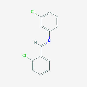 molecular formula C13H9Cl2N B11947808 3-Chloro-N-(2-chlorobenzylidene)aniline CAS No. 17099-06-8