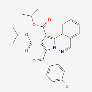 molecular formula C26H23BrN2O5 B11947845 Diisopropyl 3-(4-bromobenzoyl)pyrrolo(2,1-A)phthalazine-1,2-dicarboxylate CAS No. 853319-05-8