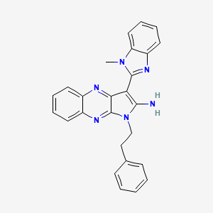 3-(1-Methyl-1H-benzoimidazol-2-yl)-1-phenethyl-1H-pyrrolo[2,3-b]quinoxalin-2-ylamine