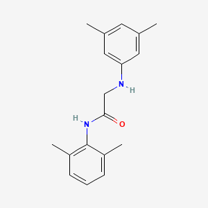 molecular formula C18H22N2O B1194807 N-(2,6-dimethylphenyl)-N(2)-(3,5-dimethylphenyl)glycinamide 
