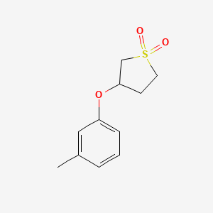 1-Hydroxy-3-(3-methylphenoxy)thiolan-1-one