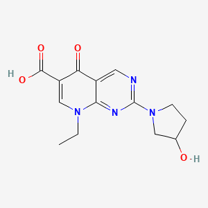 molecular formula C14H16N4O4 B1194817 beta-Hydroxypiromidic acid CAS No. 34014-01-2