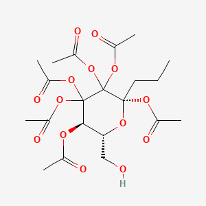 molecular formula C21H30O14 B1194830 2-O-Galactopyranosylglycerol hexaacetate CAS No. 42794-04-7