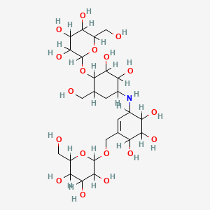 molecular formula C26H45NO18 B1194836 有效霉素 C CAS No. 12650-70-3