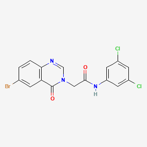 2-(6-Bromo-4-oxoquinazolin-3(4H)-yl)-N-(3,5-dichlorophenyl)acetamide