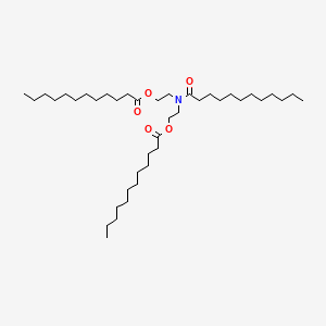 Dodecanoic acid, 1,1'-(((1-oxododecyl)imino)di-2,1-ethanediyl) ester