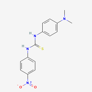 molecular formula C15H16N4O2S B11948501 1-(4-(Dimethylamino)phenyl)-3-(4-nitrophenyl)-2-thiourea CAS No. 32767-52-5