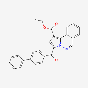 Ethyl 3-((1,1'-biphenyl)-4-ylcarbonyl)pyrrolo(2,1-A)phthalazine-1-carboxylate