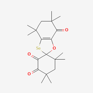 4,4,4',4',6,6,6',6'-octamethylspiro[5H-1,3-benzoxaselenole-2,3'-cyclohexane]-1',2',7-trione