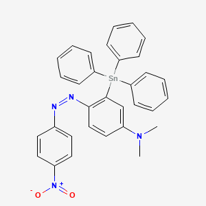 molecular formula C32H28N4O2Sn B11948627 4-(Dimethylamino)-4'-nitro-2-(triphenylstannyl)azobenzene CAS No. 200130-77-4