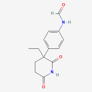 molecular formula C14H16N2O3 B1194867 N-Formylaminoglutethimide CAS No. 83591-99-5