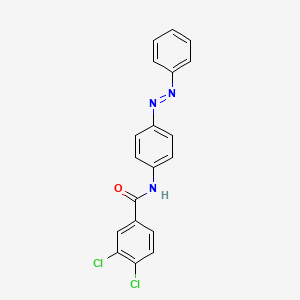 molecular formula C19H13Cl2N3O B11948689 3,4-Dichloro-4'-(phenylazo)benzanilide CAS No. 199735-55-2