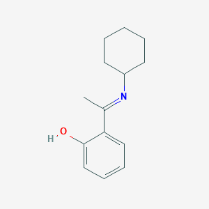 molecular formula C14H19NO B11948694 2-(N-cyclohexylethanimidoyl)phenol CAS No. 79602-24-7