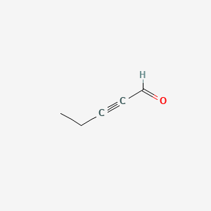 molecular formula C5H6O B1194870 戊-2-炔醛 CAS No. 55136-52-2