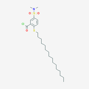 5-(Dimethylsulfamoyl)-2-(hexadecylthio)benzoyl chloride