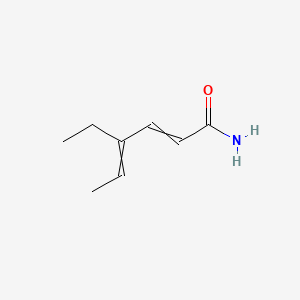 molecular formula C8H13NO B1194872 4-乙基己-2,4-二烯酰胺 