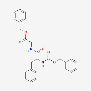 molecular formula C26H26N2O5 B11948725 Carbobenzyloxyphenylalanylglycine benzyl ester CAS No. 57294-43-6