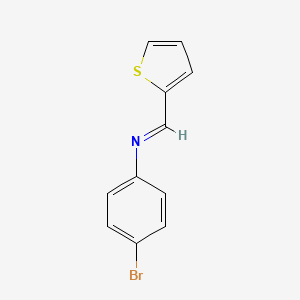 (4-Bromophenyl)(2-thienylmethylene)amine