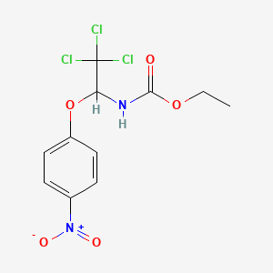 molecular formula C11H11Cl3N2O5 B11948747 Ethyl [2,2,2-trichloro-1-(4-nitrophenoxy)ethyl]carbamate 