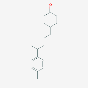 4-[4-(4-Methylphenyl)pentyl]cyclohex-2-en-1-one