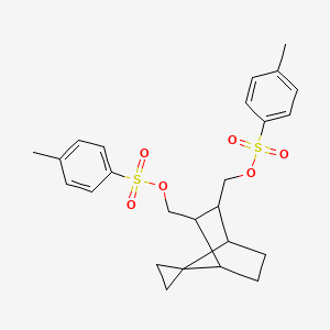 molecular formula C25H30O6S2 B11948834 [3-[(4-Methylphenyl)sulfonyloxymethyl]spiro[bicyclo[2.2.1]heptane-7,1'-cyclopropane]-2-yl]methyl 4-methylbenzenesulfonate CAS No. 36439-72-2