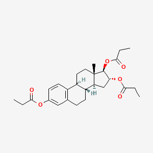 molecular formula C27H36O6 B1194886 Estriol tripropionate CAS No. 2236-31-9