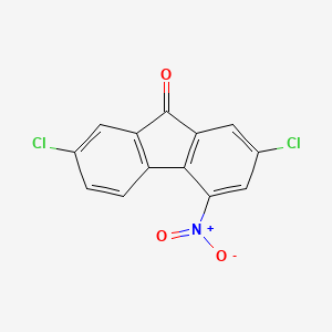 molecular formula C13H5Cl2NO3 B11948910 2,7-Dichloro-4-nitro-9h-fluoren-9-one CAS No. 37568-11-9