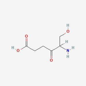 5-Amino-6-hydroxy-4-oxohexanoic acid