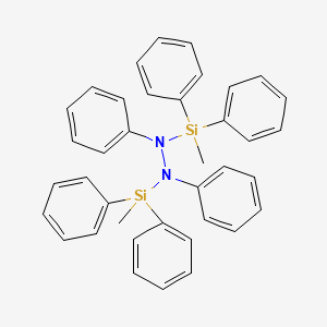 molecular formula C38H36N2Si2 B11949054 1,2-Bis(diphenylmethylsilyl)-1,2-diphenylhydrazine CAS No. 5994-98-9