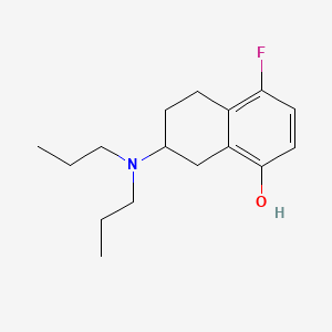 molecular formula C16H24FNO B1194906 7-(二丙氨基)-4-氟-5,6,7,8-四氢萘-1-醇 
